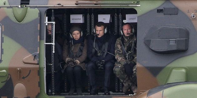 President Emmanuel Macron meets the Army