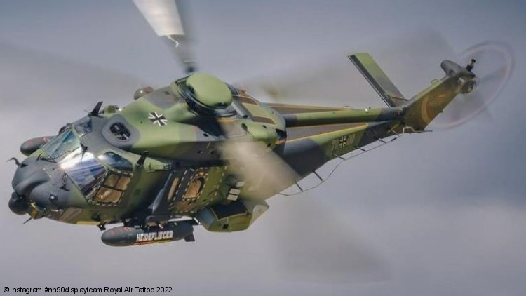 NH90s flying high in the British skies during Royal Air Tattoo 2022